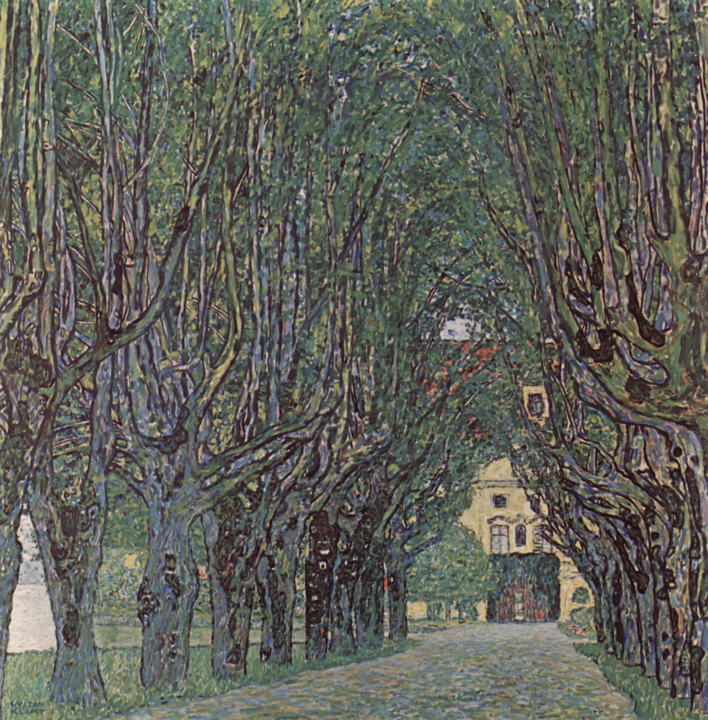 Gustav Klimt - Avenue of Schloss Kammer Park 1912